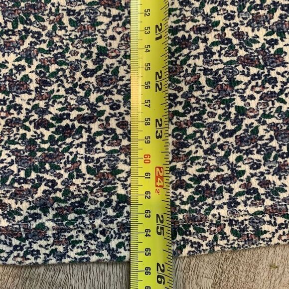 Vintage Cherokee Ditsy Floral Thermal Henley Top Shirt S Oversized - Picture 8 of 8